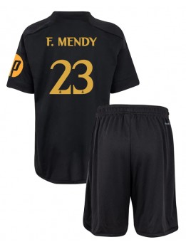 Real Madrid Ferland Mendy #23 Ausweichtrikot für Kinder 2023-24 Kurzarm (+ Kurze Hosen)